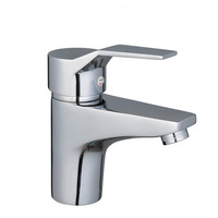 Robinet de lavabo de salle de bain en laiton à montage sur plan, design de luxe, mitigeur monocommande