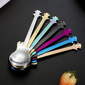 Custom Logo Hot Dessert <b>Coffee</b> <b>Spoon</b> 304 Stainless Steel Guitar <b>Spoon</b> - Product Image 2