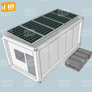 20Ft 40Ft Mobile Commercial préfabriqué conteneur bureau <span class=keywords><strong>maison</strong></span> extensible système d'énergie solaire Flatpack conteneur de stock - Product Image 4