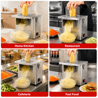 Robot culinaire multifonction 4-en-1 avec moteur haute performance, trancheuse, hachoir et râpeuse pour légumes et fruits, usage domestique et commercial