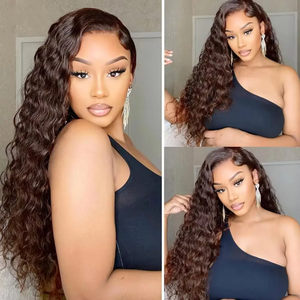 4 # Paquetes de cabello humano Tejido de cabello humano rizado profundo 1 3 4 Paquetes Oferta Extensión de cabello Remy para mujeres negras Color marrón chocolate - Product Image 4