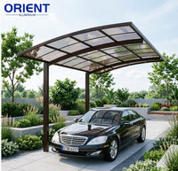 Auvent de stationnement double couche haut de gamme, toit de carport métallique esthétique pour garage