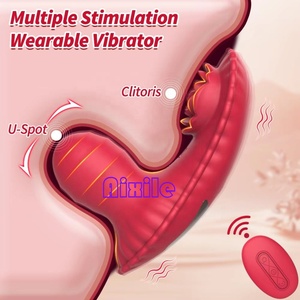 Vibrateur rose portable à télécommande pour stimulation du point G, clitoridienne et anale, jouet sexuel pour femmes et couples avec 10 modes de vibration - Product Image 3