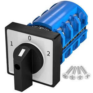 Interruptor de rotación de 3 posiciones, <span class=keywords><strong>Selector</strong></span> Universal de interruptor de encendido/apagado/encendido de CA, 12 terminales, 63A, 690V - Product Image 1