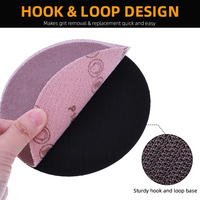 6 pouces 6 boulons jaune crochet boucle support disque abrasif 5/16-24T ponceuse sauvegarde plaque remplacement pour outils électriques polissage