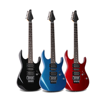 HUASHENG Double Rocking Baking Varnish Electric Guitar OEM ODM 24 Fret High Gloss Basswood Maple Neck Beginner