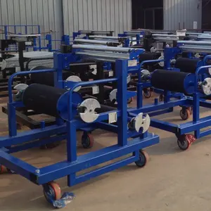 Customized Metal Trolley Roller Tyre Factory Rolling Line Rubber Rollers