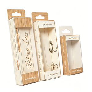 Caja de Plástico Tipo Concha para Señuelos de Pesca, Cajas de Embalaje para Productos de Pesca con Gancho para Colgar - Product Image 1