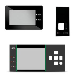 Panel de Control HMI Industrial Personalizado con Placa Frontal de Acrílico, Ventana de Visualización, Indicador LED y Serigrafía - Product Image 1