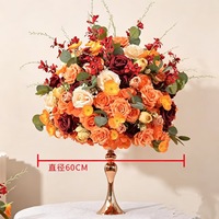 Dekorasi Bunga Hydrangea Ball untuk Pernikahan, Pusat Perbelanjaan, Hotel, Perlengkapan Dekorasi, Mawar Buatan, Hiasan Gantung