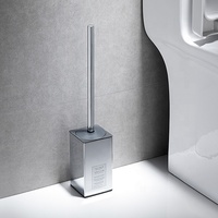 Porte-brosse de toilette autoportant en acier inoxydable 304 Innada, support de brosse de toilette carré, rangement