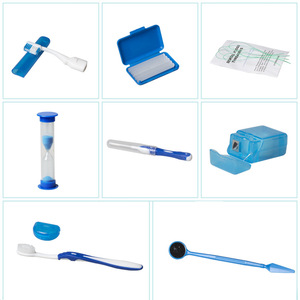 Orthodontic <b>Care</b> Kit with Protective Wax Travel Toothbrush & Dental Floss 8-Piece <b>Oral</b> Hygiene Set - Product Image 1