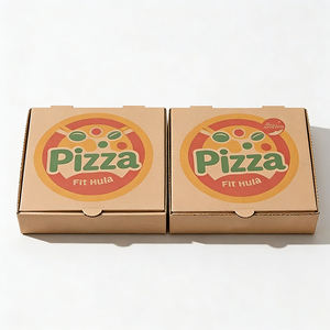 Boîtes d'emballage pliables en kraft pour pizza, personnalisables, jetables, avec compartiments, pour l'emballage alimentaire - Product Image 6