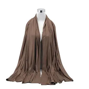 2024 nueva llegada llano Europa y América Venta caliente al por mayor Premium suave bambú Jersey Hijab - Product Image 2