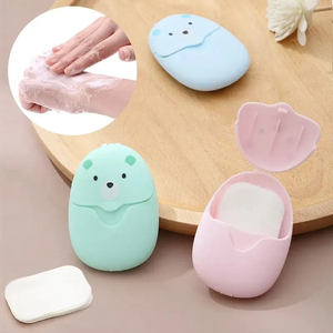 Wholesale <b>Portable</b> Mini Cleaning Paper Soap Disposable Hand Washing Scented Papers Care Soaps <b>Bath</b> Travel Supplies - Product Image 6
