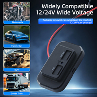 Chargeur de voiture USB QC3.0 à montage encastré 12V/24V, prise de charge rapide pour voiture, camping-car, bateau, camion, prise de courant étanche pour tableau de bord