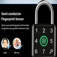 Serrure intelligente biométrique à empreintes digitales, rechargeable par USB, avec contrôle par application, cadenas de sécurité pour sac de voyage, valise, tiroir de bureau, armoire