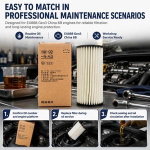 Filtro de Aceite de Motor al por Mayor OE 06L115562D para VW Audi EA888 Gen3 Euro6B Magotan B8 A4L A6L Q3 Q5L Cartucho de Cambio de Aceite - Product Image 3