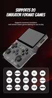 Arkos konsol Game Retro genggam R36S, konsol Game portabel, pemutar Game Retro genggam, 128 inci, konsol Game Video R36s