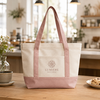 Sac fourre-tout en toile de petite taille avec contraste de couleurs, mini sac à bandoulière, logo personnalisé, pour le bureau, le quotidien, la promotion ou comme cadeau