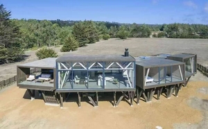 Casa prefabricada de madera personalizable moderna, techo plano y varios pisos para una iluminación natural excelente con valor artístico - Product Image 2