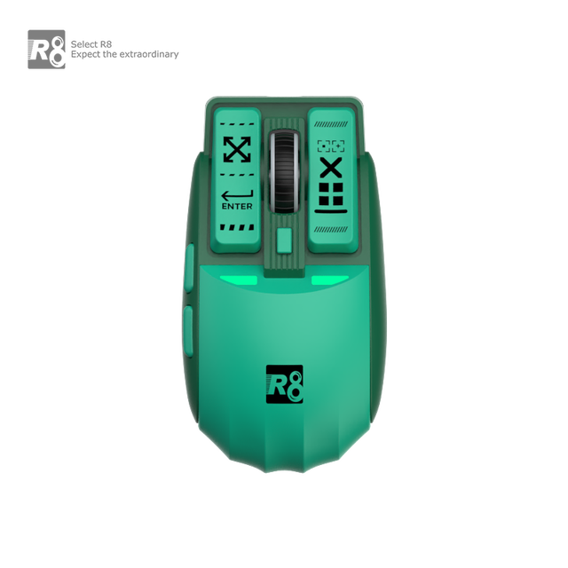 R8 New Design 6D 2.4G&BT Gaming Rechargeable Mouse Gaming Mouse Programmable Rgb Backlit Gamer Mouse for Pc Laptop/desktop