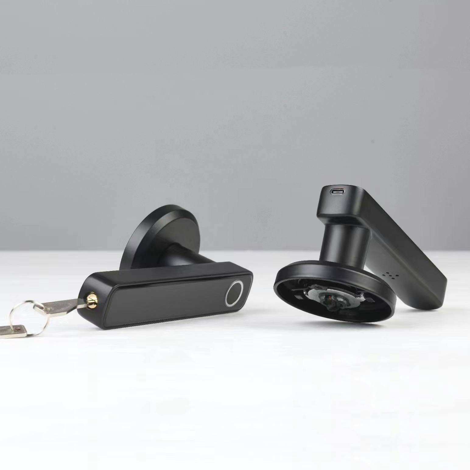 Indoor Interior Room Security Keyless Code Digital Smart Lever Handle Lock Fingerprint Door Lock with Tuya APP · image 2