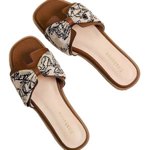 Sandalias de Mujer con Cordones y Punta Abierta, Diseño de Tiras, Parte Superior de Cuero Genuino, Entresuela de Goma Resistente, Tendencia de Moda para Primavera, Verano y Otoño - Product Image 1