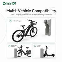Système de station d'accueil personnalisé pour la location de trottinettes électriques et de vélos électriques, borne de recharge sans fil pour le partage de vélos électriques