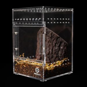 Boîte d'Élevage pour Reptiles de Taille et Logo Personnalisés, Terrarium en Acrylique à Porte Coulissante Magnétique, Cage pour Mygale - Product Image 2