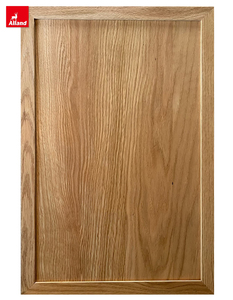 Alland Modern Minimalist <strong>Thin</strong> Shaker Framed Wood Grain Kitchen Cabinet With Marble Countertop and Glass <strong>Cupboard</strong> - Product Image 6