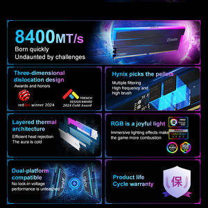 Biwin แรม DW100 6000 DDR5 RGB ขนาด24*<span class=keywords><strong>2GB</strong></span> 6000C30แรมคอมพิวเตอร์ตั้งโต๊ะที่เข้ากันได้กับหน่วยความจำ AMD - Product Image 2