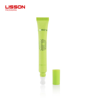 Tube vide D16 10ML 15ML pour crème contour des yeux avec applicateur en céramique et alliage de zinc, embout de massage, tube pour baume à lèvres et sérum de soin