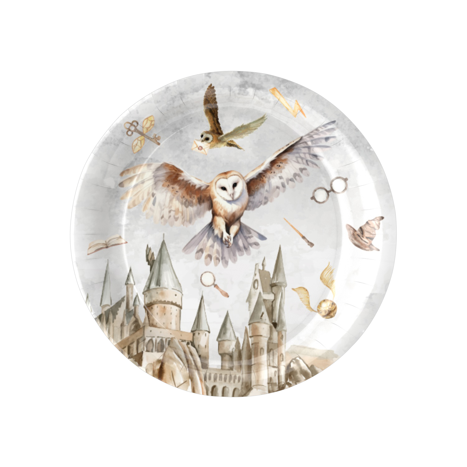 Gris : assiettes de 7 pouces * 10 pièces