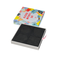 Boîte cadeau coulissante en carton recyclable de luxe moderne avec logo personnalisé et insert en EVA pour emballage de crème pour les yeux et de maquillage