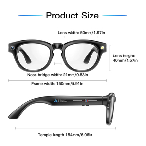 Gs380 Smart Wearable Headset Met Camera Ai Foto Zaklamp Video Auto Kleurverandering Lens Stappenteller Afstand Slimme Bril 2025 - Product Image 3