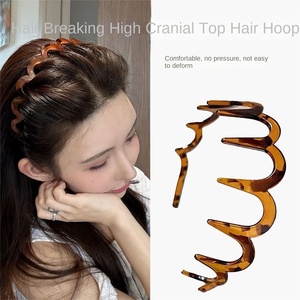 Serre-tête à grandes vagues effet explosion, en ABS, tendance, simple, antidérapant, pour le lavage du <span class=keywords><strong>visage</strong></span>, vente en gros transfrontalière, cadeau unisexe - Product Image 2