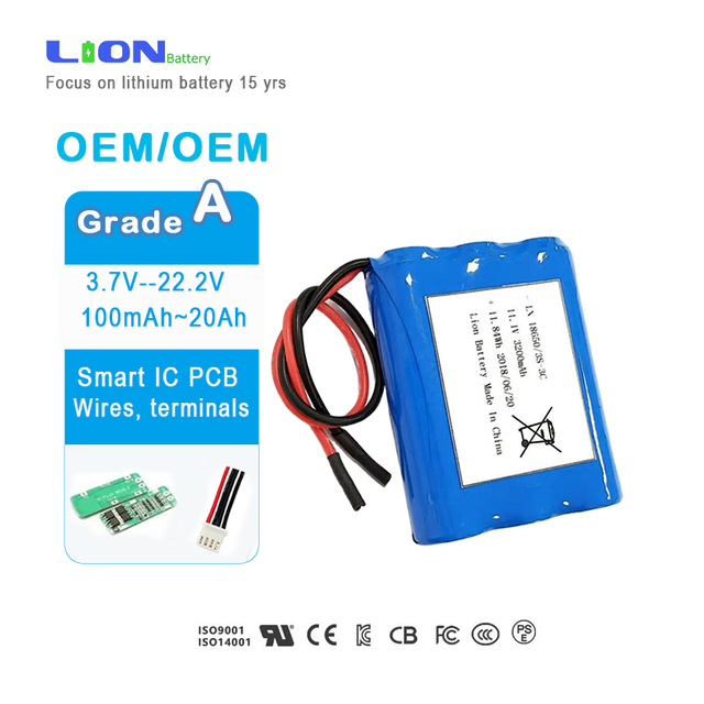 Lipo Battery  2S1P 3S1P 3S2P 4S1P 7.4V 11.1V 14.8V 5000mAh 2500mAh 2600mAh 4S Li Ion Battery Pack