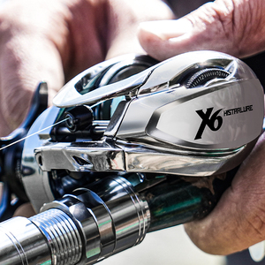 Carrete de Pesca <span class=keywords><strong>HISTAR</strong></span> X6 Versión de Largo Alcance 156G 7.2:1 Alta Relación de Transmisión 5kg de Potencia de Arrastre Bobina de Carbono AT7 para Mano Izquierda - Product Image 5