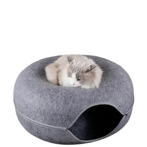 热卖可持续Pawz狗镇静床猫宠物坐垫可拆卸Wa可持续猫甜甜圈