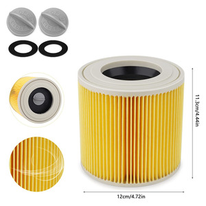 Cartucho de aspiradora en seco húmedo filtro HEPA para Karchers MV2 MV3 <span class=keywords><strong>WD</strong></span> WD2 WD3 WD2.200 WD3.500 A2504 A2004 reemplaza 64145520 - Product Image 2