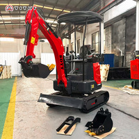 Mini-excavatrice économique et fiable de 2 tonnes, idéale pour les entrepreneurs, équipée d'un moteur Kubota économique