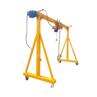 Grue portique mobile en acier de 10 tonnes pour entrepôt, avec palan électrique, haute efficacité, composants de transmission légers, 25m