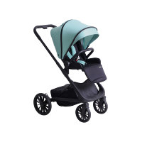 Poussette 3-en-1 avec nacelle et siège auto réversible, poussette de voyage pliable à vue haute pour nouveau-nés jusqu'à 3 ans, garçons et filles