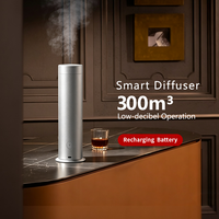 Diffuseur d'arômes de bureau en aluminium, intelligent, sans eau, avec minuterie, intensité réglable, application, CE, FCC, pour hôtel, bureau