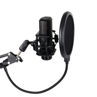 F-01 Filet anti-bruit pour microphone, double couche, protection contre le soufflement pour studio d'enregistrement