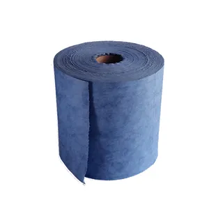 Pano de papel limpeza industrial, rolo de limpador de papel da limpeza azul