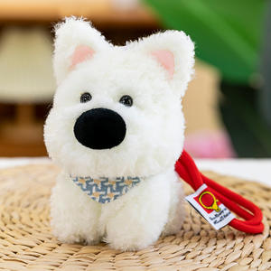 Llavero de Peluche de Algodón PP de Cavalli West Highland Terrier, Muñeco de Cachorro Realista y Suave, Adorable Peluche de Animal, Amuleto para Bolso, Regalo para Amantes de los Perros - Product Image 3