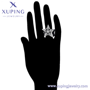 <span class=keywords><strong>Anello</strong></span> XUPING JEWELRY 15870 a Forma di Stella con Motivo Floreale Nero Stile Hip Hop Cool Unisex - Product Image 6