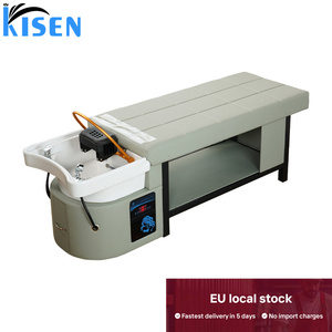 Kisen Europe Stock Lit de lavage de cheveux de luxe à circulation d'eau, lit de massage thaïlandais, plateau de thérapie japonaise pour salon de beauté - Product Image 1